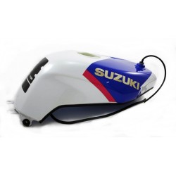 Benzinetank GSX-R750 1992 Wit / Blauw